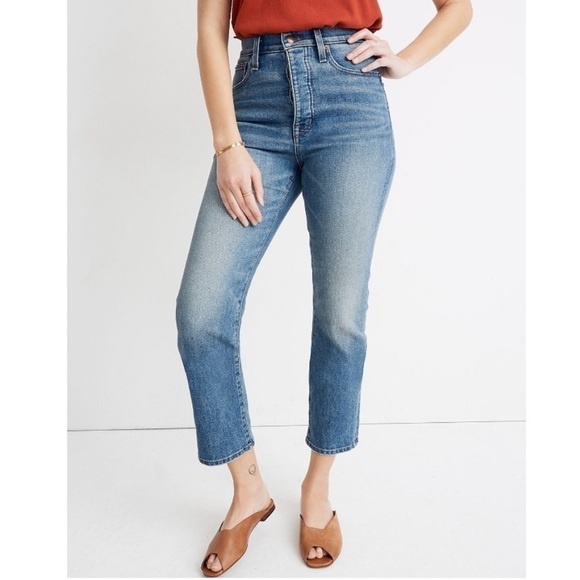Madewell Rivet & Thread Cali Demi-Boot Jeans in Shetland Wash AK803 Size 26 - Picture 1 of 14